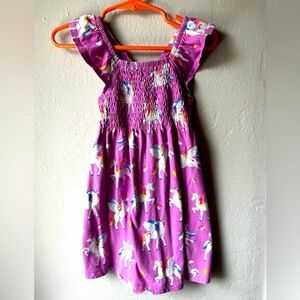 Hatley Unicorn Print Purple dress Size 2T